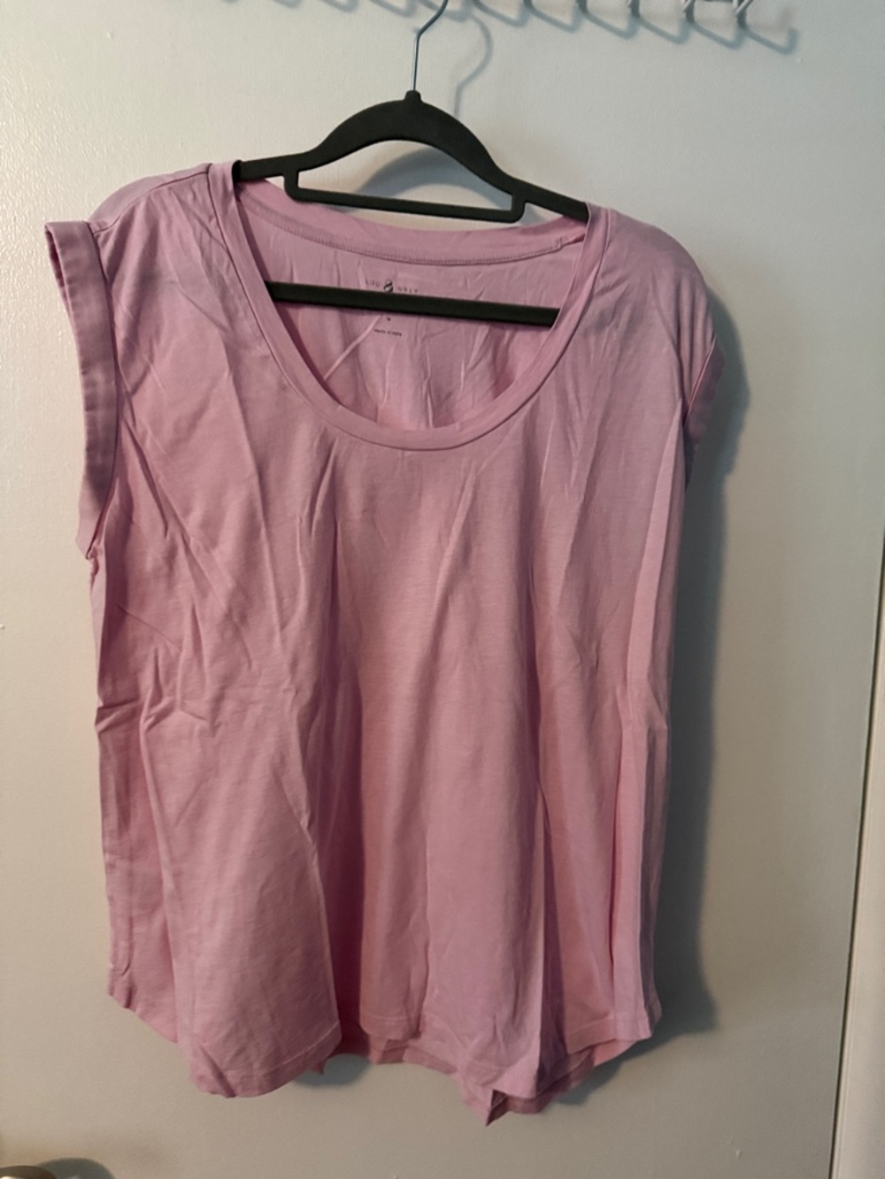 Loft Lou & Grey Relaxed Scoop Neck Women’s Top in Light Pink